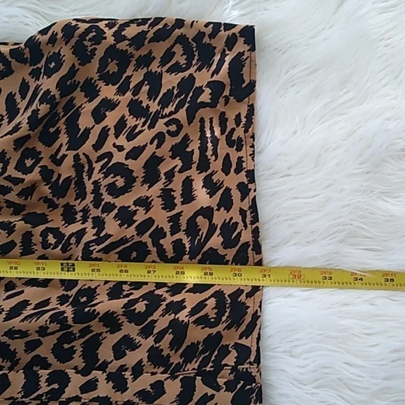 NWOT Missguided Brown Leopard Print Shirt Smock Mini Dress - Picture 15 of 16